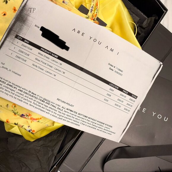 New With Tags- Never Worn- ARE YOU AM I Ninfa Dress - Picture 6 of 8